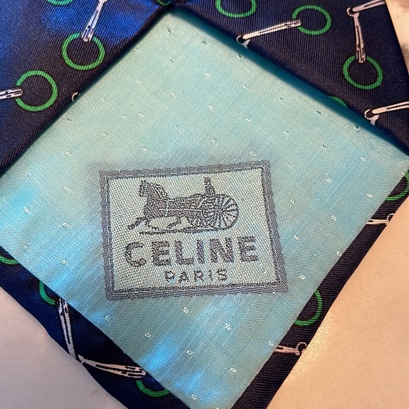 CELINE tie with horse bridal designer - Picture 3 of 4